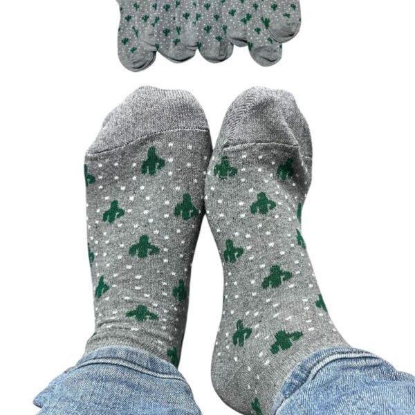 Erkek Patik Pamuklu 8 Çift  Antrasit Kaktüs S38