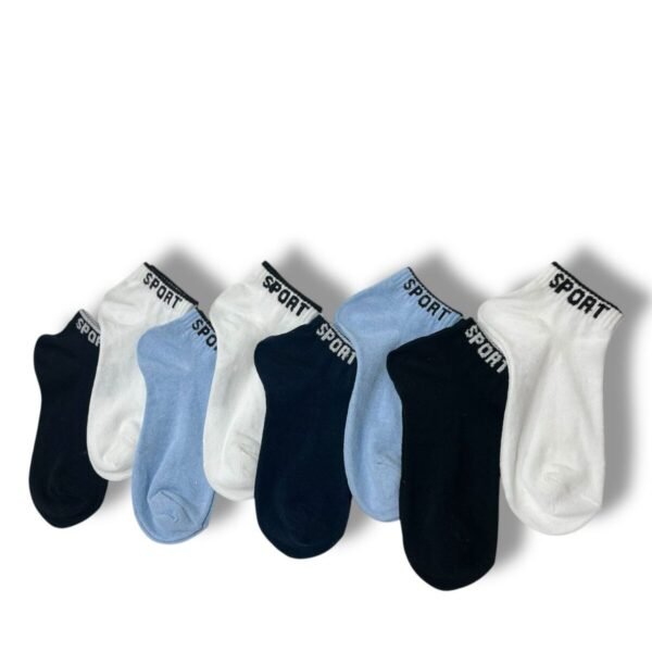 Erkek Patik Yazlı 8 Çift Pamuklu 1-S11