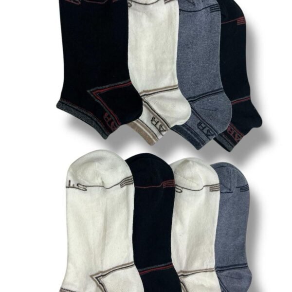 Erkek Patik 8 Çift  Pamuklu Renkli 1-S4