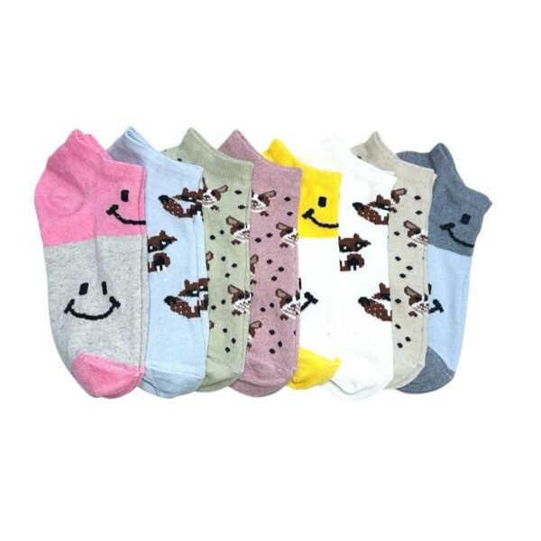 8 Çift Pamuklu Kadın Desenli Çorap 1-TYCD4230EF5656911346CCA00