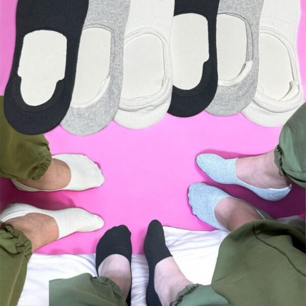 Kadın Babet Patik 6 Çift Pamuklu Renkli 1-F10