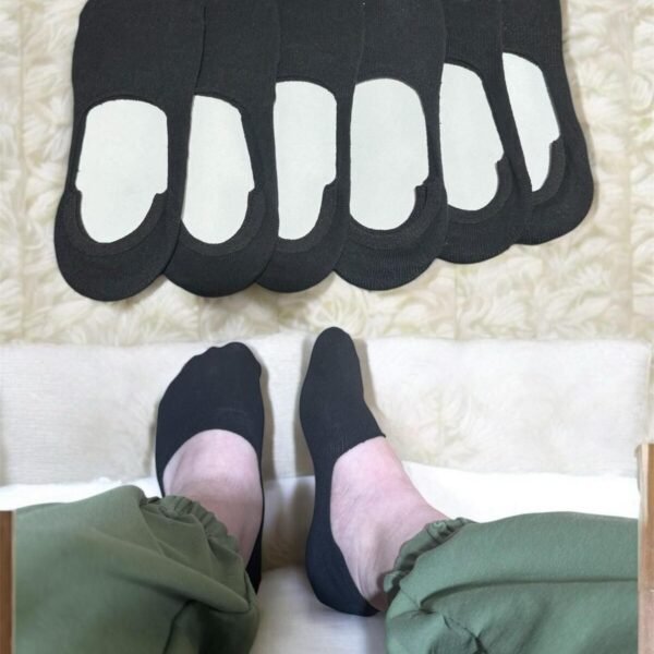 Kadın Babet Patik Pamuklu 6 Çift Siyah F4