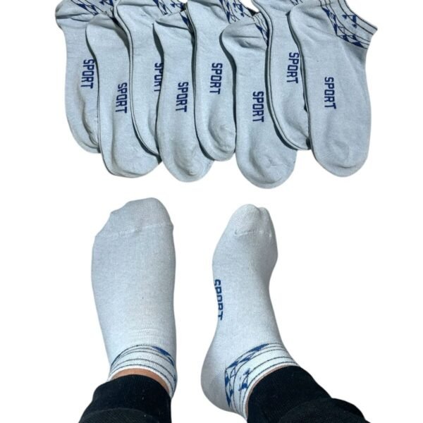 Erkek Patik Pamuklu 8 Çift Mavi Renk 2-S92