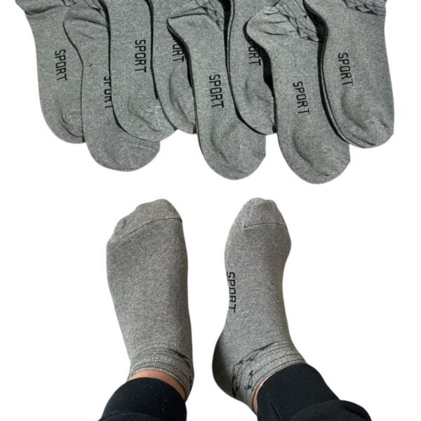 Erkek Patik Pamuklu 8 Çift Antrasit Renk 4-S92