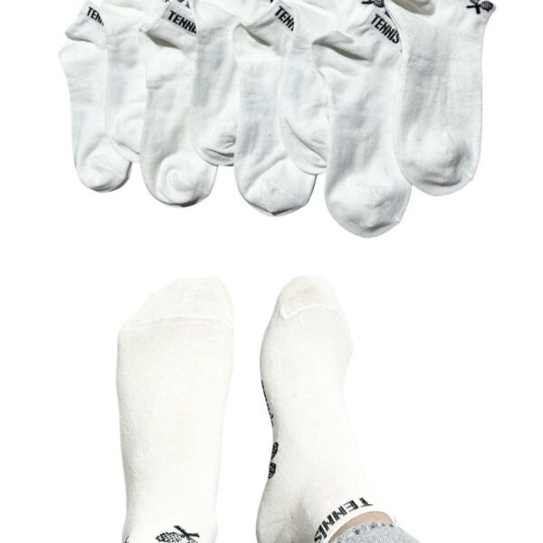 Erkek Patik Pamuklu 8 Çift BeyaZ Tennis S81