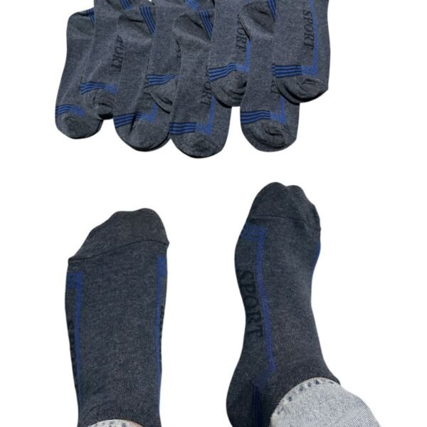 Erkek Patik Pamuklu 8 Çift Antrasit Renk 1-S75