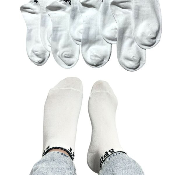 Erkek Patik Pamuklu 8 Çift Beyaz Renk 1-S71